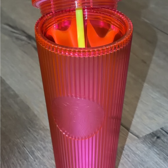 Starbucks Pink Tumbler with Adorable Accessories - Picture 5 of 10